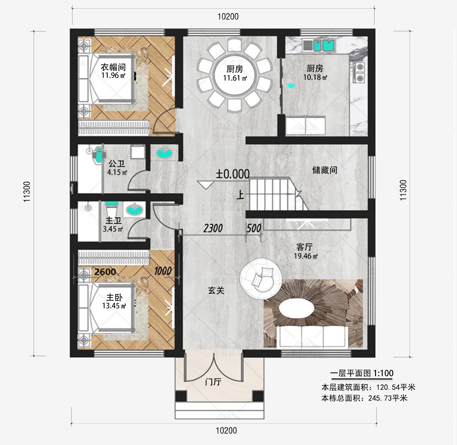 欧式二层带书房全套乡下农村自建房别墅设计图纸