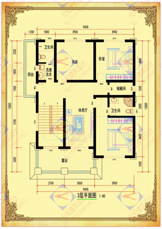 中式四层别墅设计图平面图