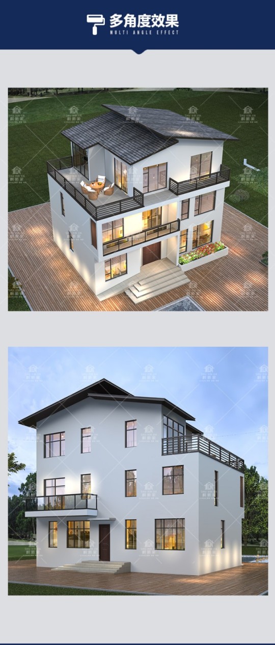 现代三层别墅设计图效果图