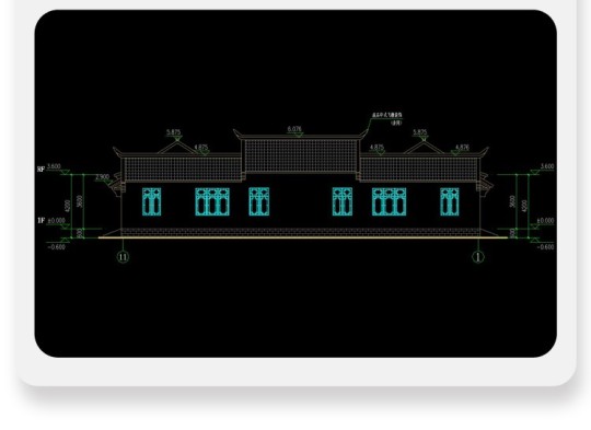 中式一层别墅设计图平面图