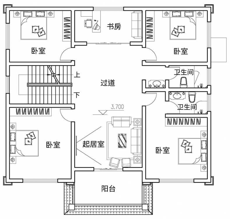 住房图纸设计图纸三层图片