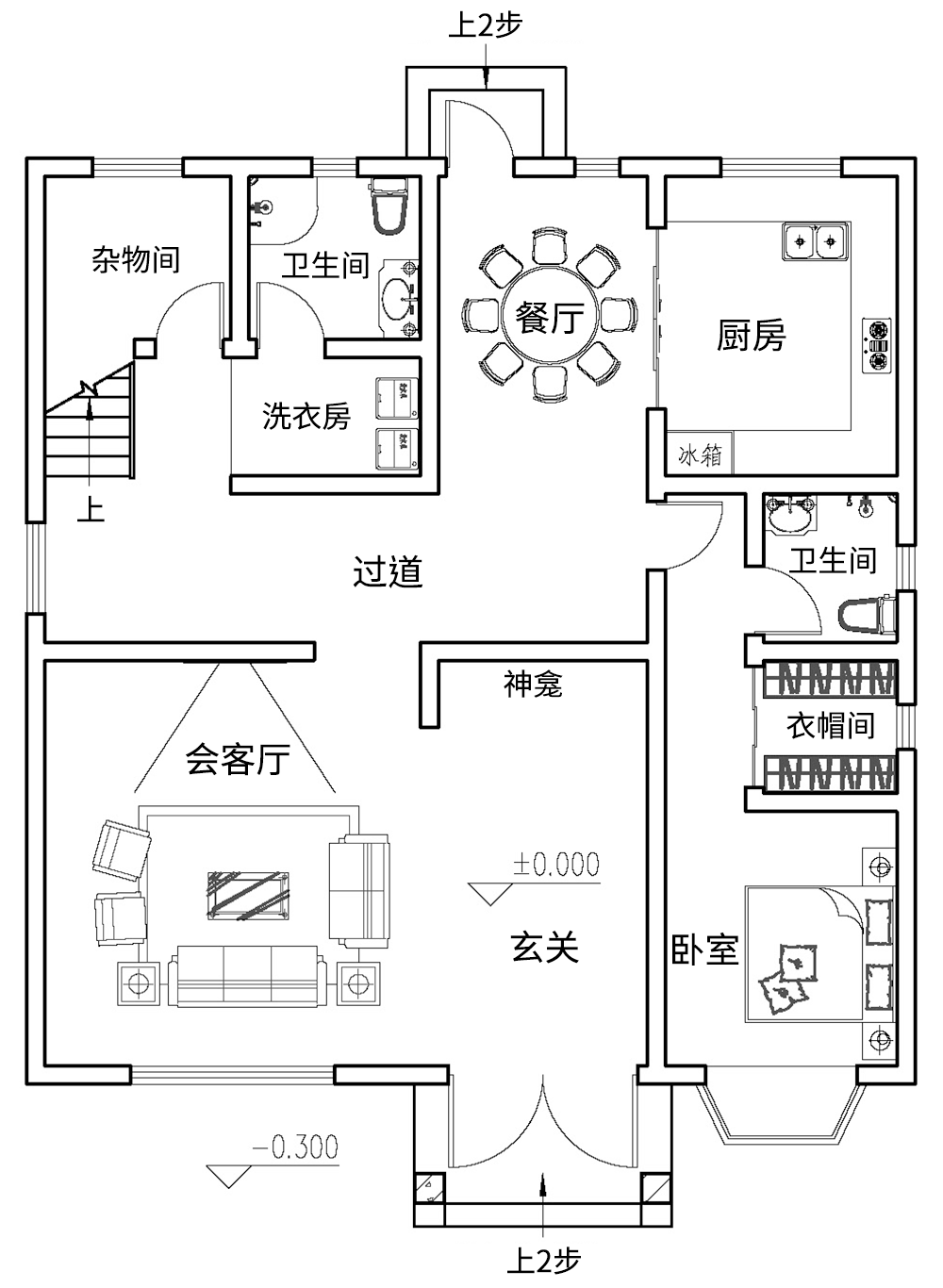 歐式五層別墅設計圖平面圖