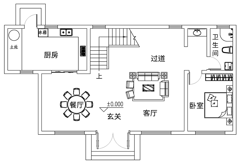 現代二層別墅設計圖平面圖