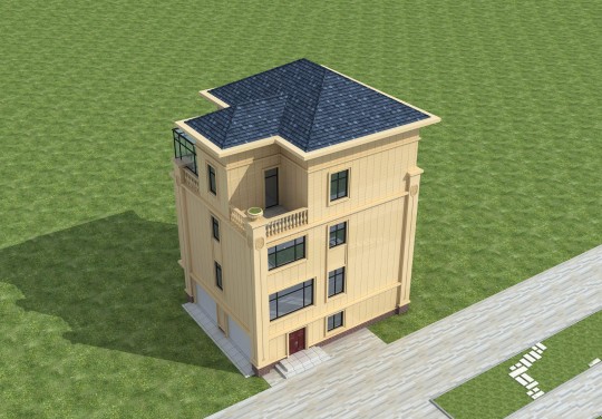 欧式四层别墅设计图效果图