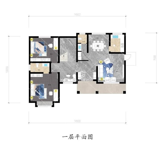 美式三层别墅设计图平面图