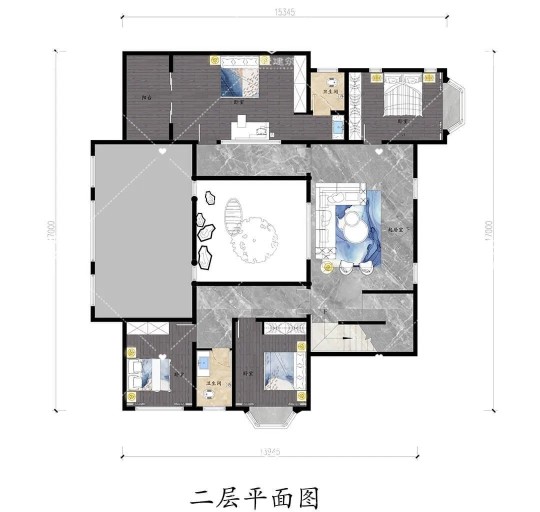 中式三层别墅设计图平面图