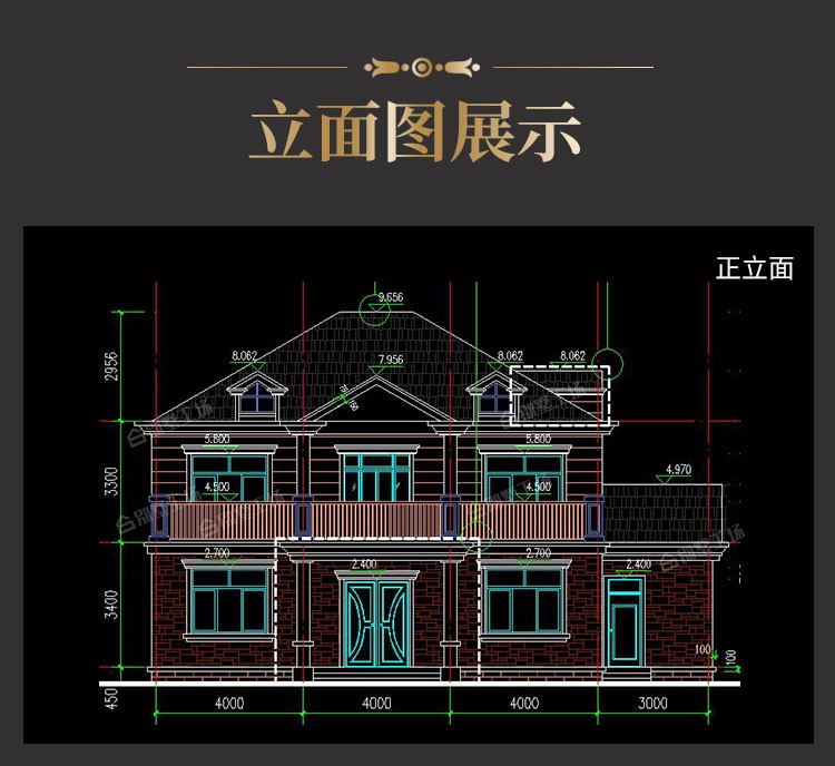 佔地12*10米,兩層簡單歐式鄉墅-全套設計圖紙 - 鄉村住宅在線