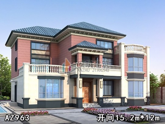 新中式三层别墅设计图"