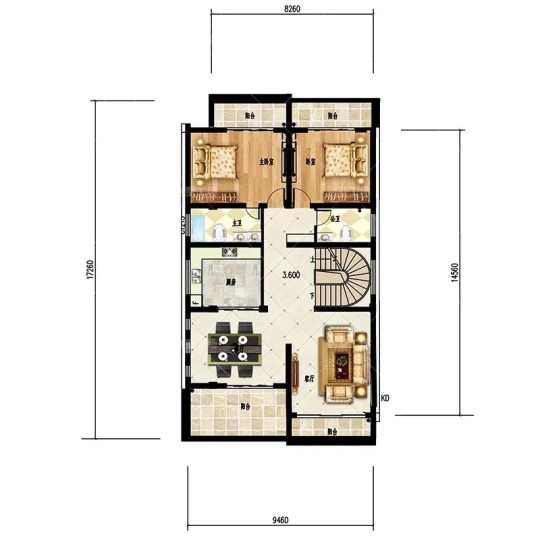 现代四层别墅设计图"