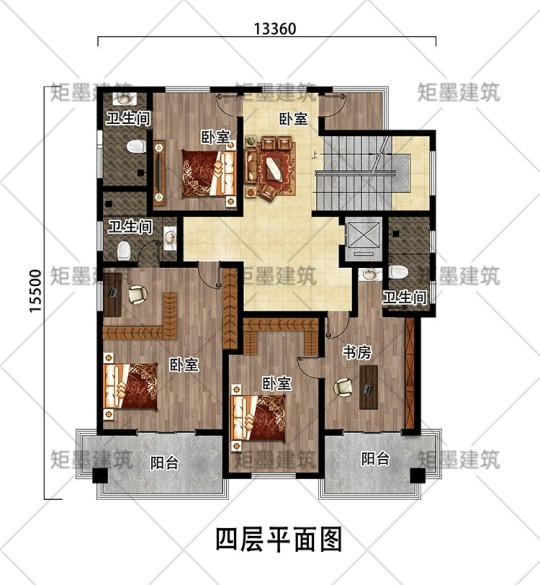 新中式五层别墅设计图平面图
