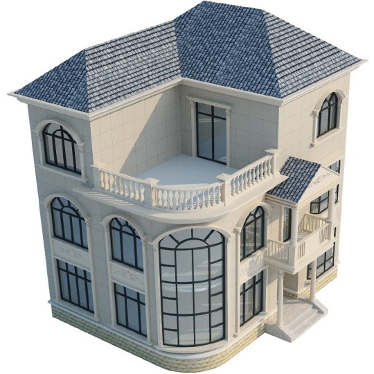 欧式三层别墅设计图效果图