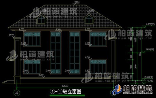 新中式二层别墅设计图施工图