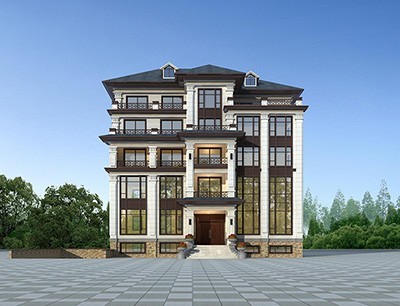 新中式五层别墅设计图"