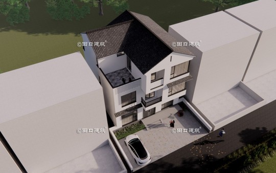 新中式三层别墅设计图施工图