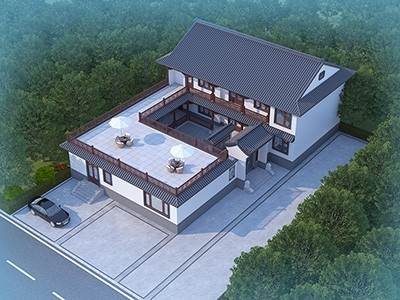 中式二层别墅设计图"