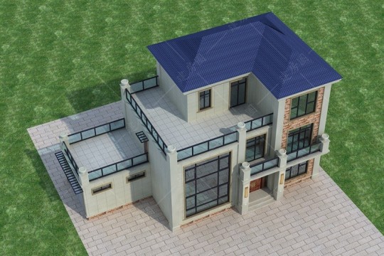 现代三层别墅设计图"