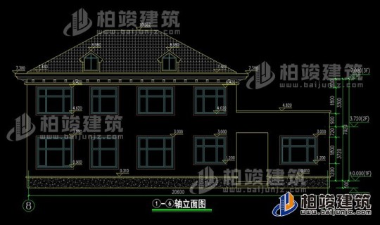 新中式二层别墅设计图施工图