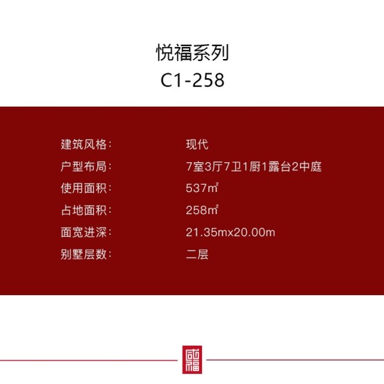悦福C1-258现代风格精装交付